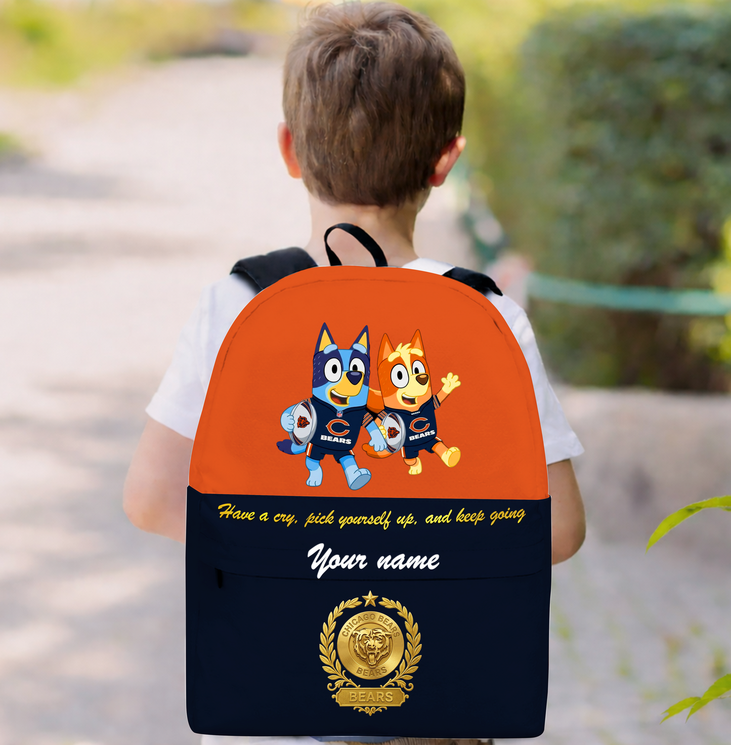 PREMIUM NFL X CB Schoolbag Bluey & Bingo Personalized Gifts For Son Limited Edition NDT VHM 050326