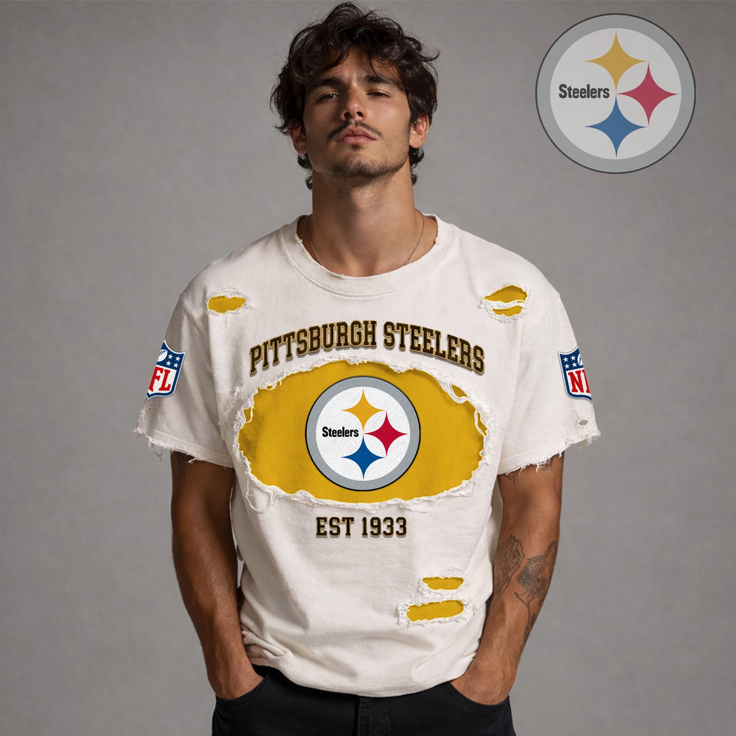 PREMIUM NFL X PIT RETRO VINTAGE SHIRT LIMITED EDITION NDT NHM 0604026