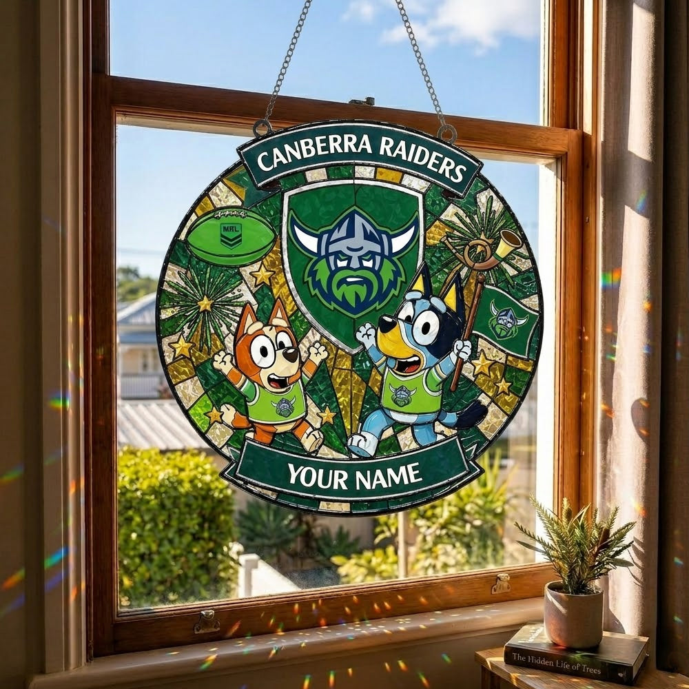 PREMIUM NRL X CR Bluey Suncatcher Custom Name Limited Edition NDT NTN 230426