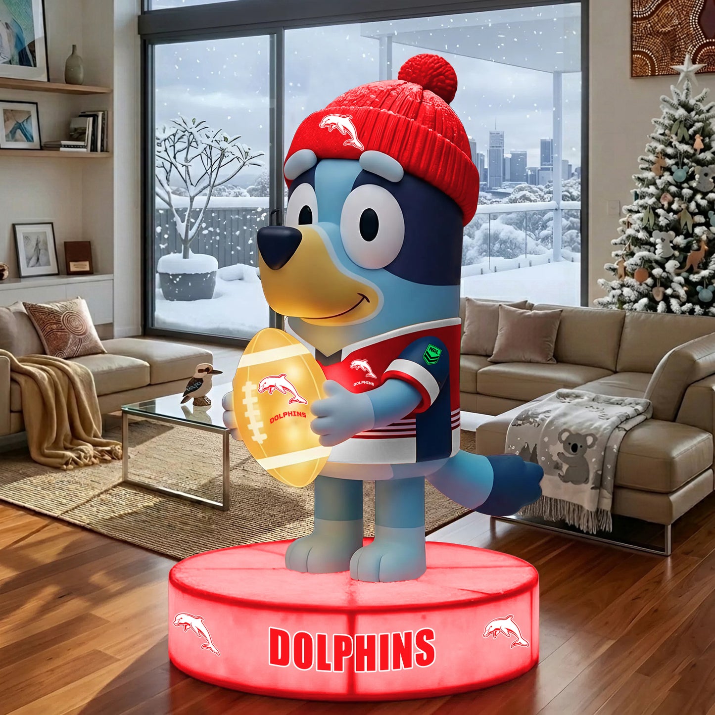 PREMIUM NRL X DOL BLUEY COLLECTIBLE STATUE DECOR FOR SWEET HOME LIMITED EDITION NDT NHM 250326