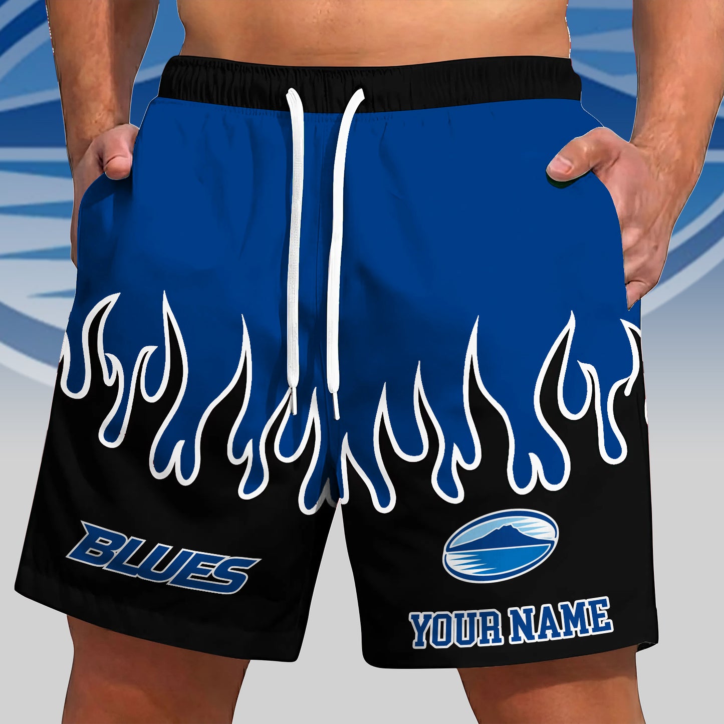 PREMIUM SRP X BLU FLAME Short Pants Custom Name Gifts For Fan NDT NHM 110426