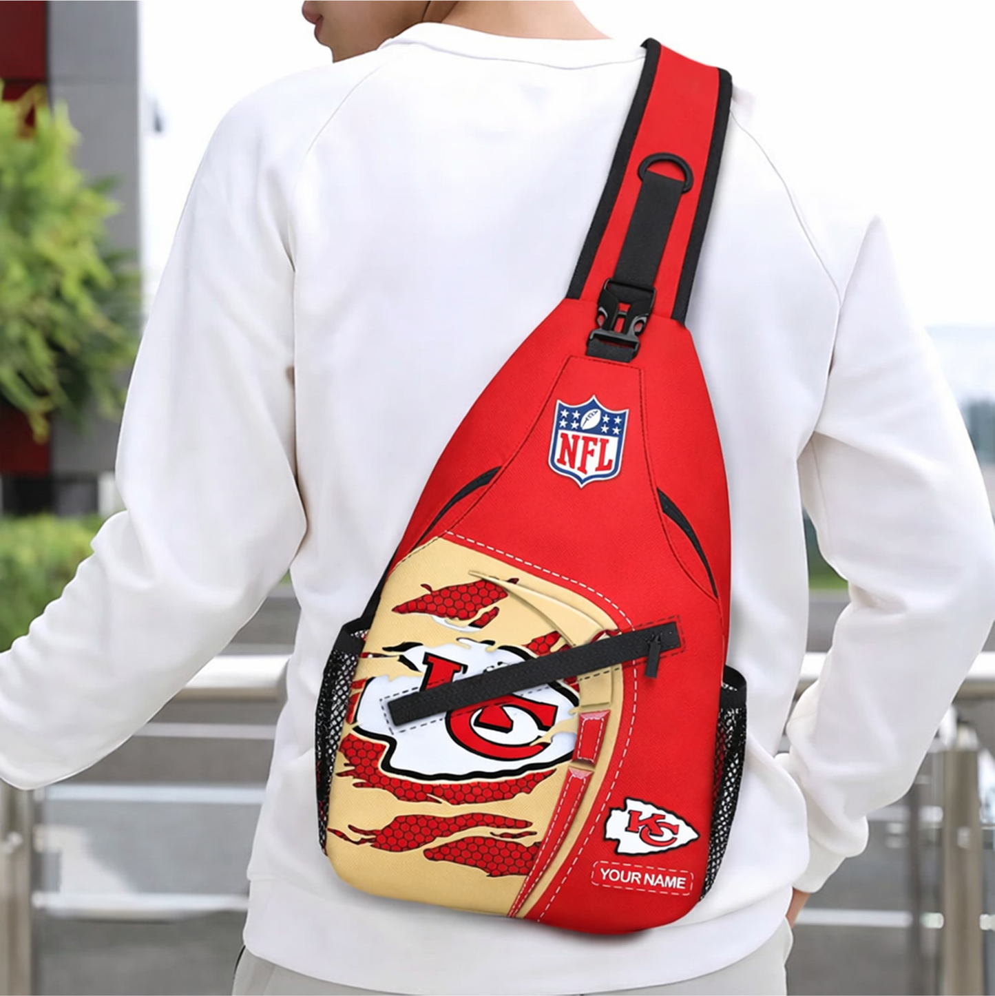 PREMIUM NFL X KC New Style Sling Bag CUSTOME NAME LIMITED EDITIONS NDT VHM 240226