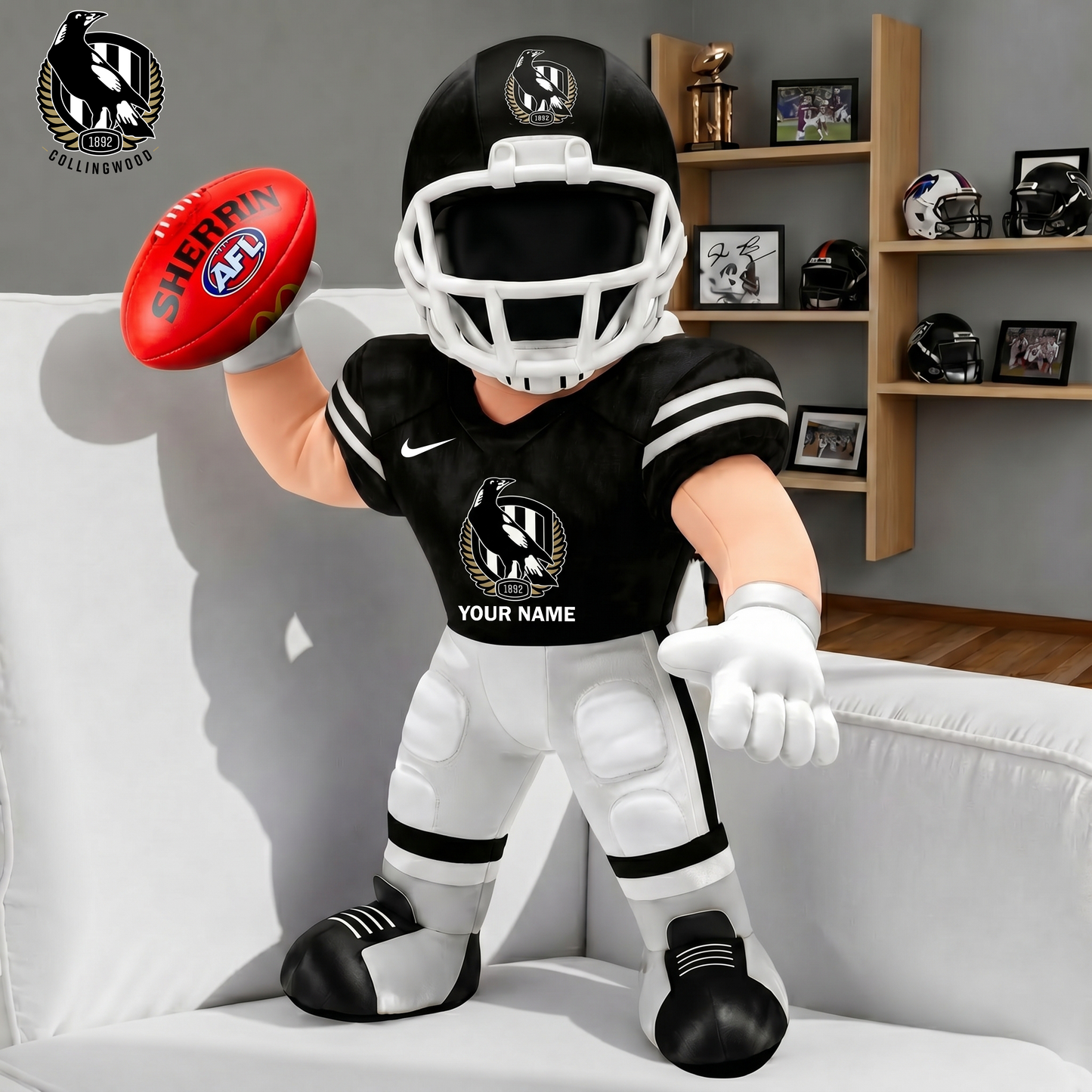 PREMIUM AFL X COL Players Custom Shape Pillow Custom Name Gifts FOR FAN NDT VHM 250526