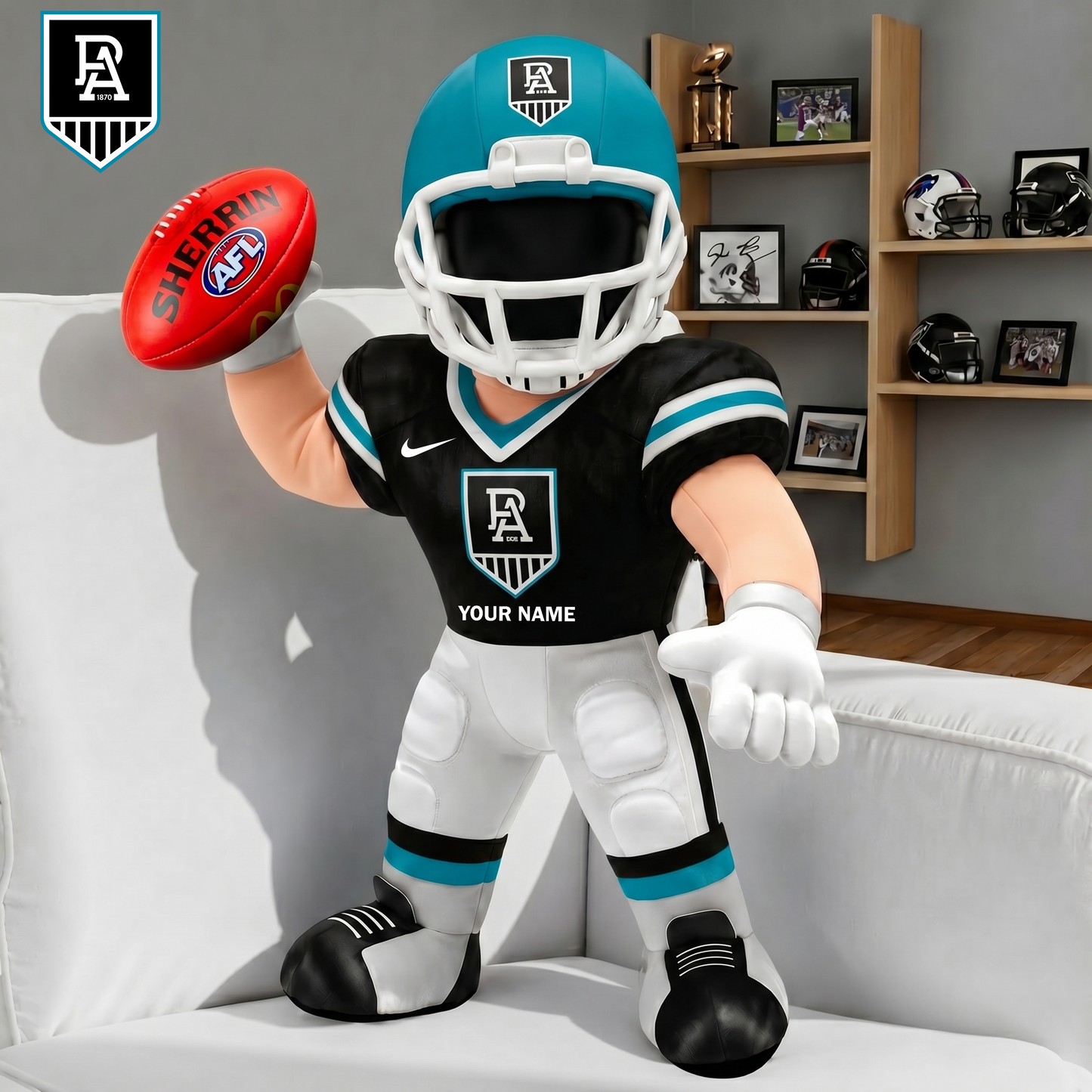 PREMIUM AFL X PA Players Custom Shape Pillow Custom Name Gifts FOR FAN NDT VHM 250526