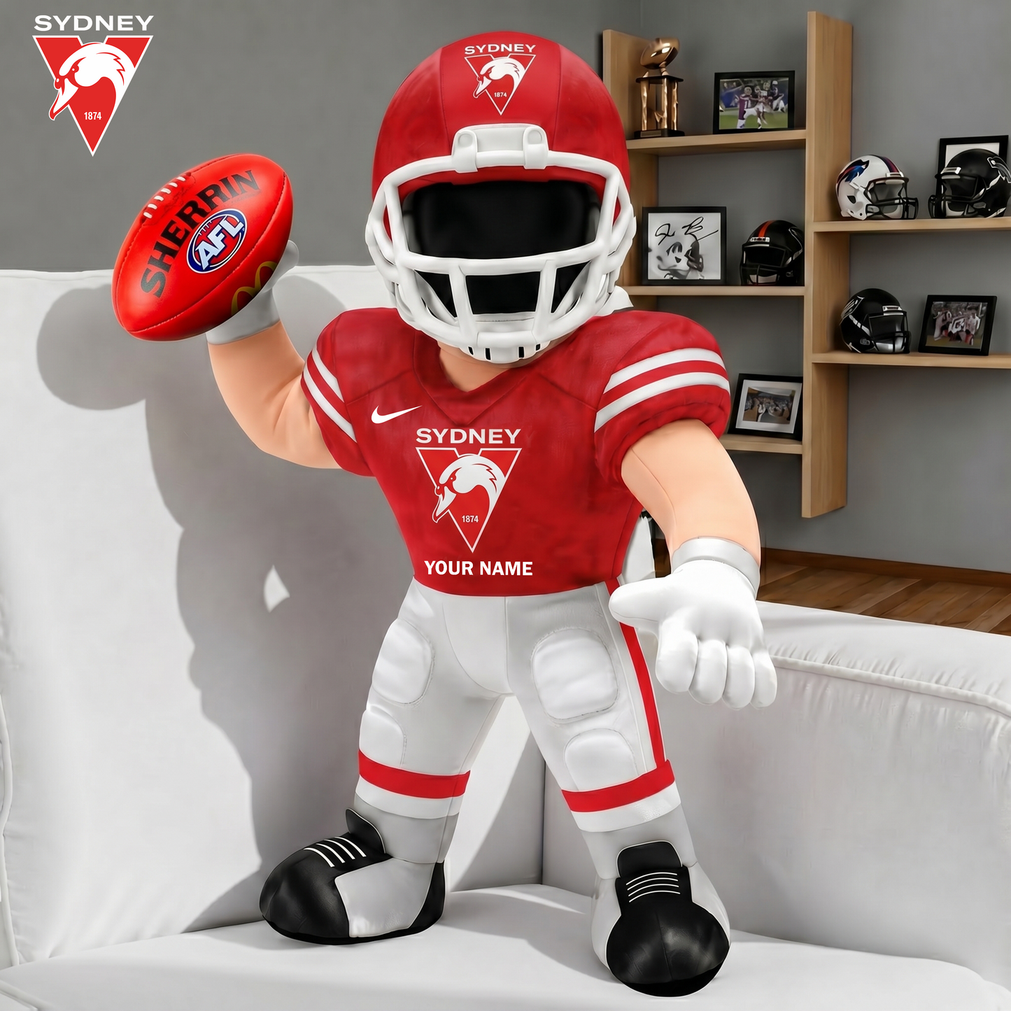 PREMIUM AFL X SS Players Custom Shape Pillow Custom Name Gifts FOR FAN NDT VHM 250526
