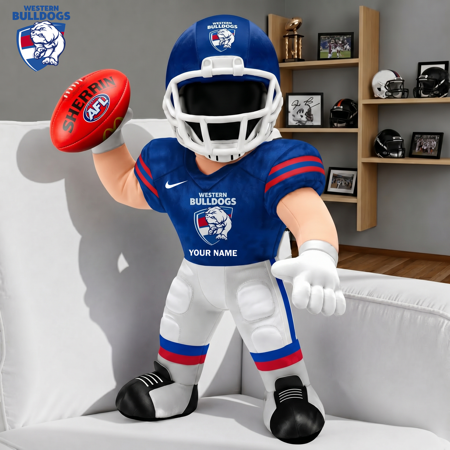 PREMIUM AFL X WB Players Custom Shape Pillow Custom Name Gifts FOR FAN NDT VHM 250526