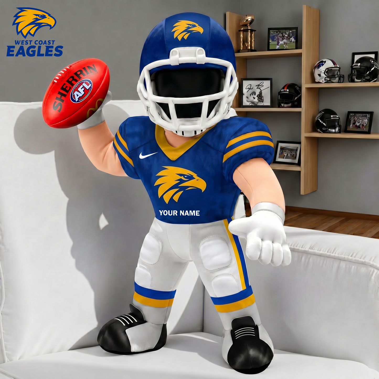 PREMIUM AFL X WCE Players Custom Shape Pillow Custom Name Gifts FOR FAN NDT VHM 250526