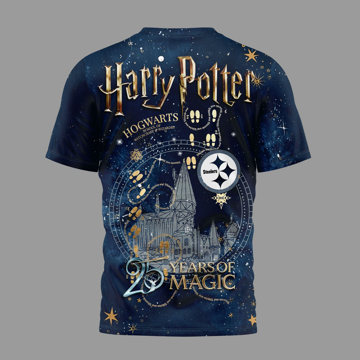 PS Premium NFL Harry Potter 25 Years Of Magic 3D Shirt DDT CTND
