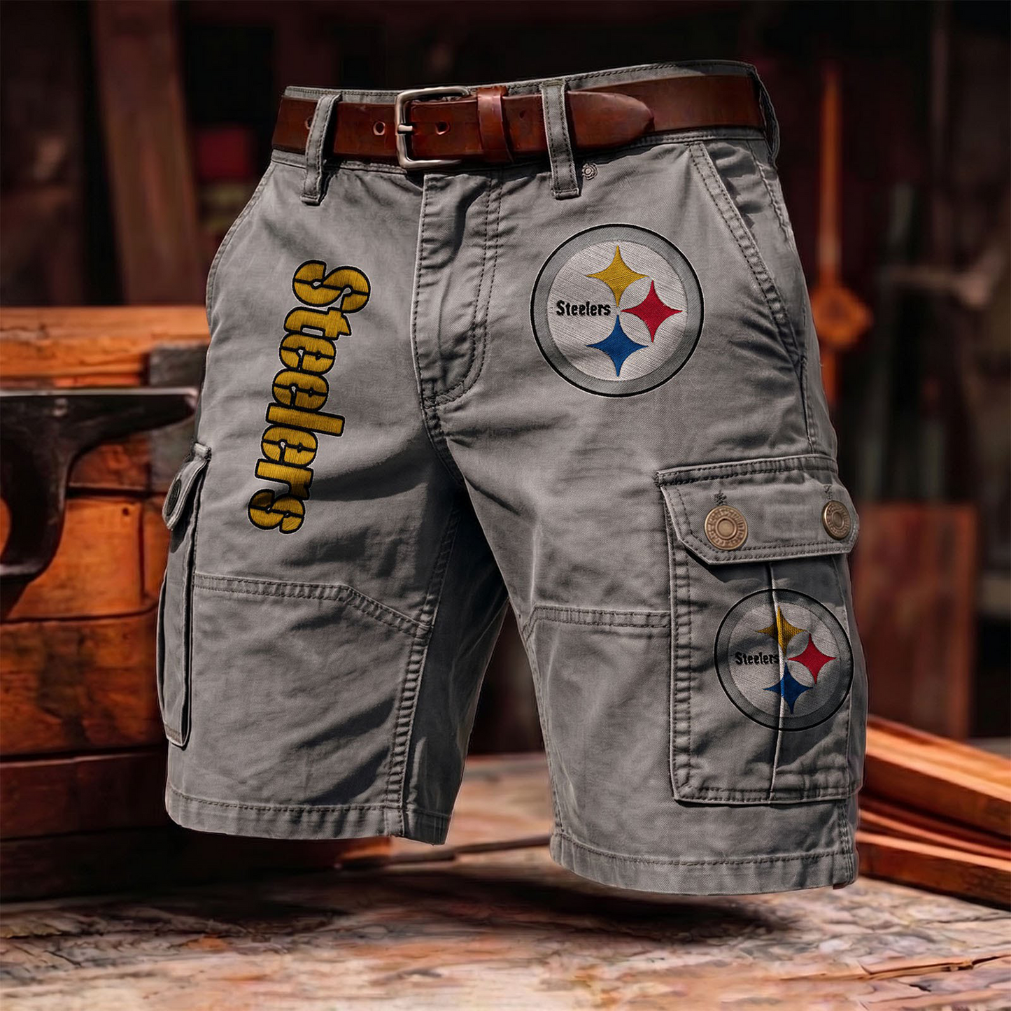 PS x NFL Men's cotton cargo shorts 80526 LBN