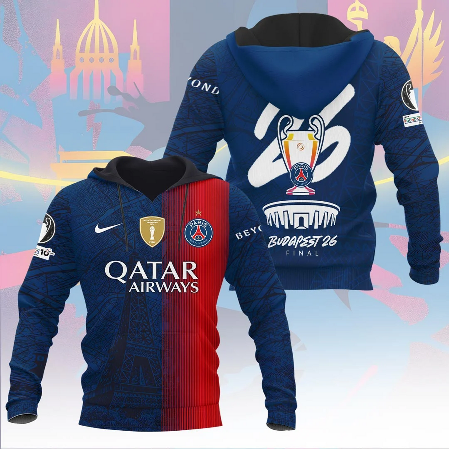 PSG F.C Champions League Final 2026 3D Shirt V2 0805 DatND dvt