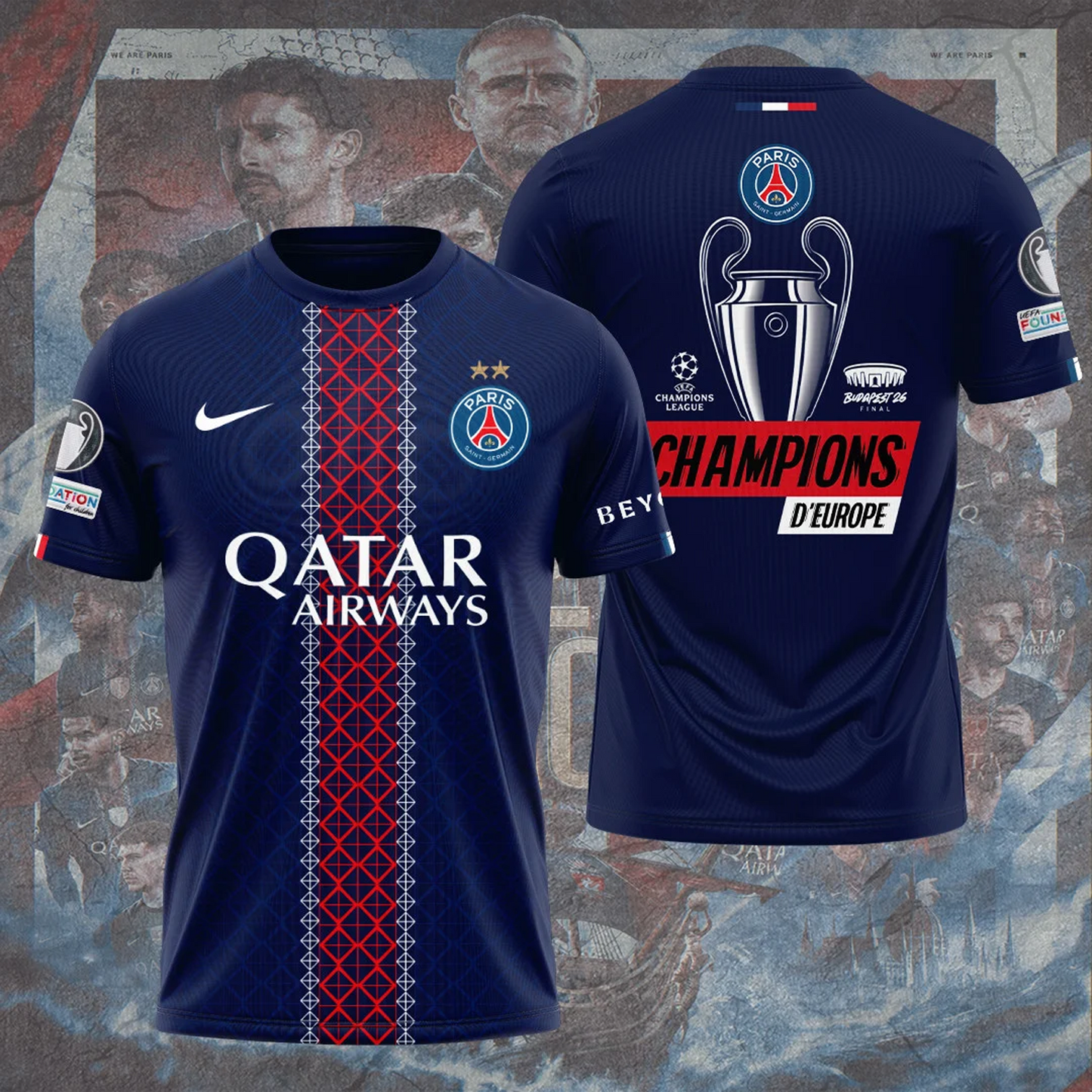 PSG x 2026 Champions League 3D Aparael V5 DATND TANTD 010626