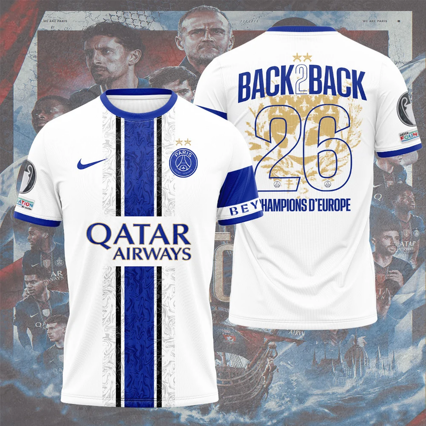 PSG x 2026 Champions League 3D Aparael V9 DATND TANTD 010626