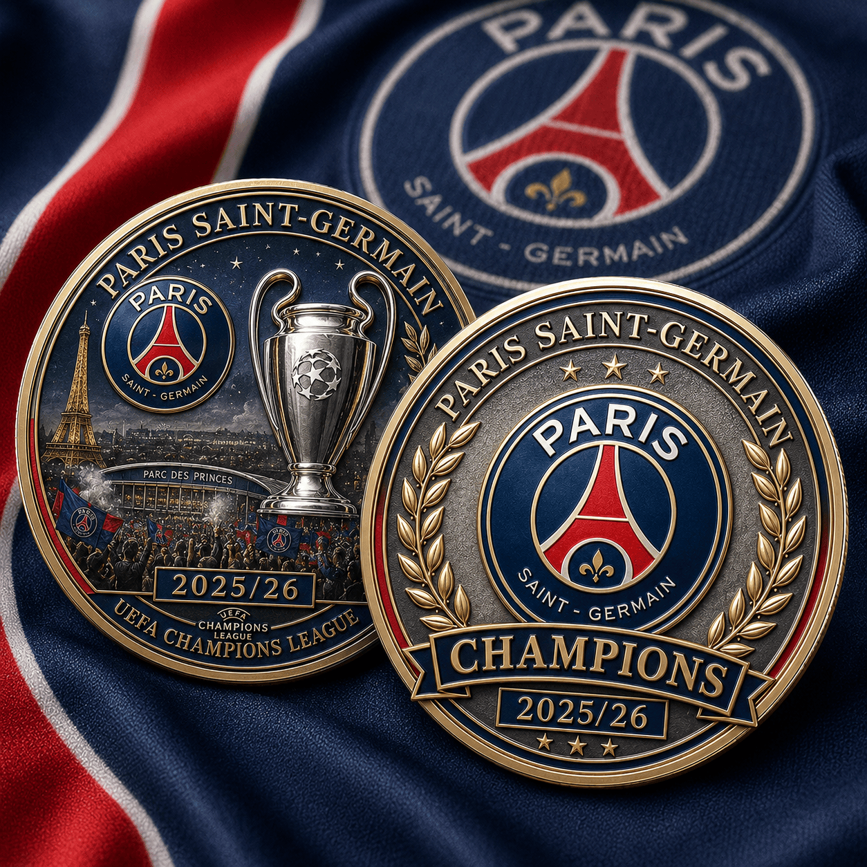 PSG Premium UEFA Champions League 202526 Commemorative Coin DDT 310526 NTL