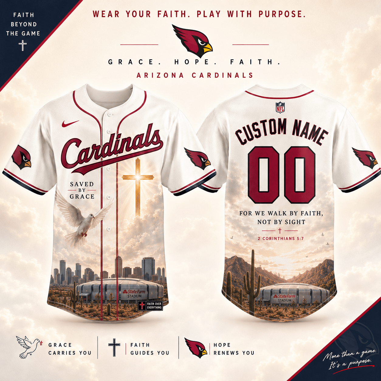 Personalized AC x NFL Luxury Baseball Jersey 160626