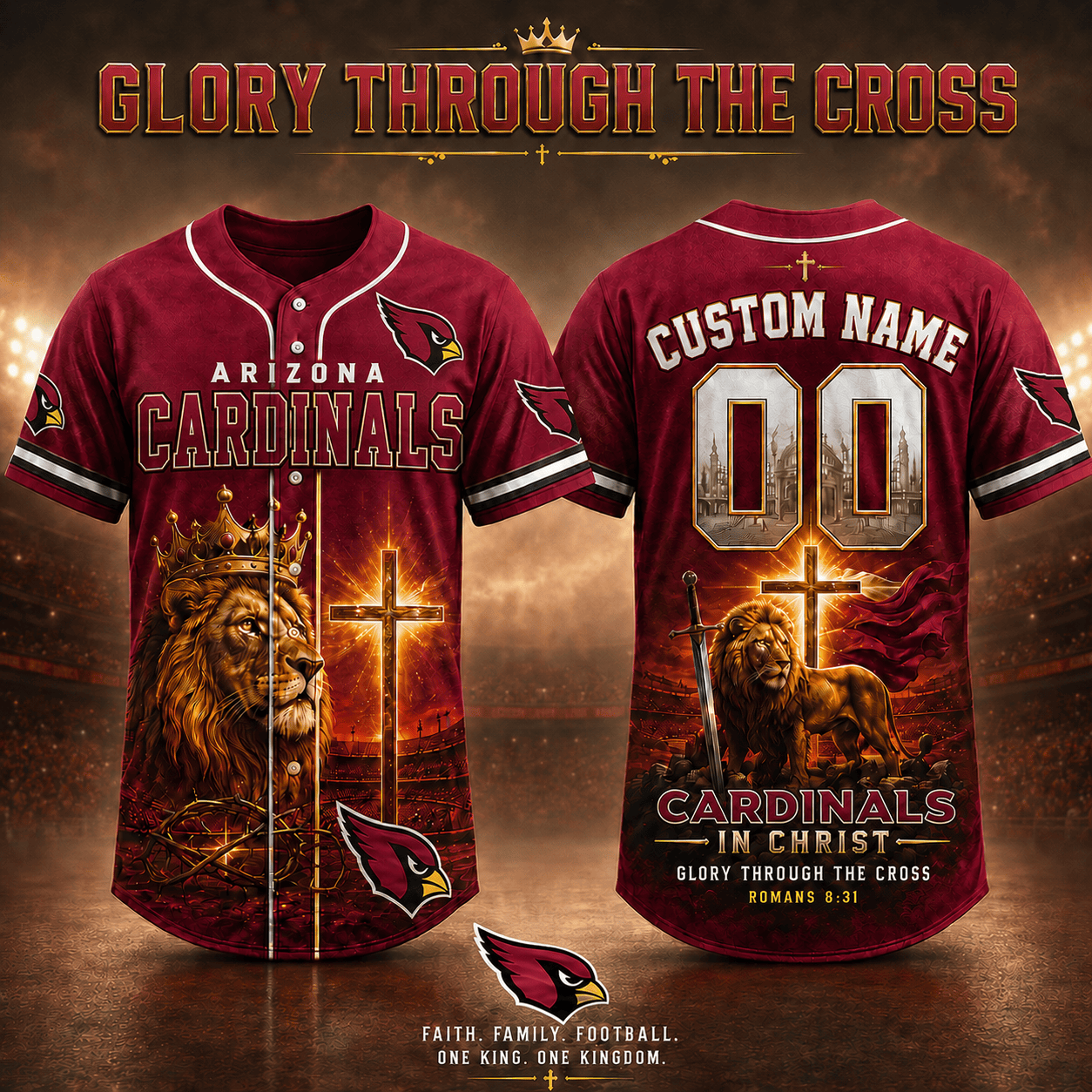 Personalized AC x NFL Luxury V2 Baseball Jersey 160626
