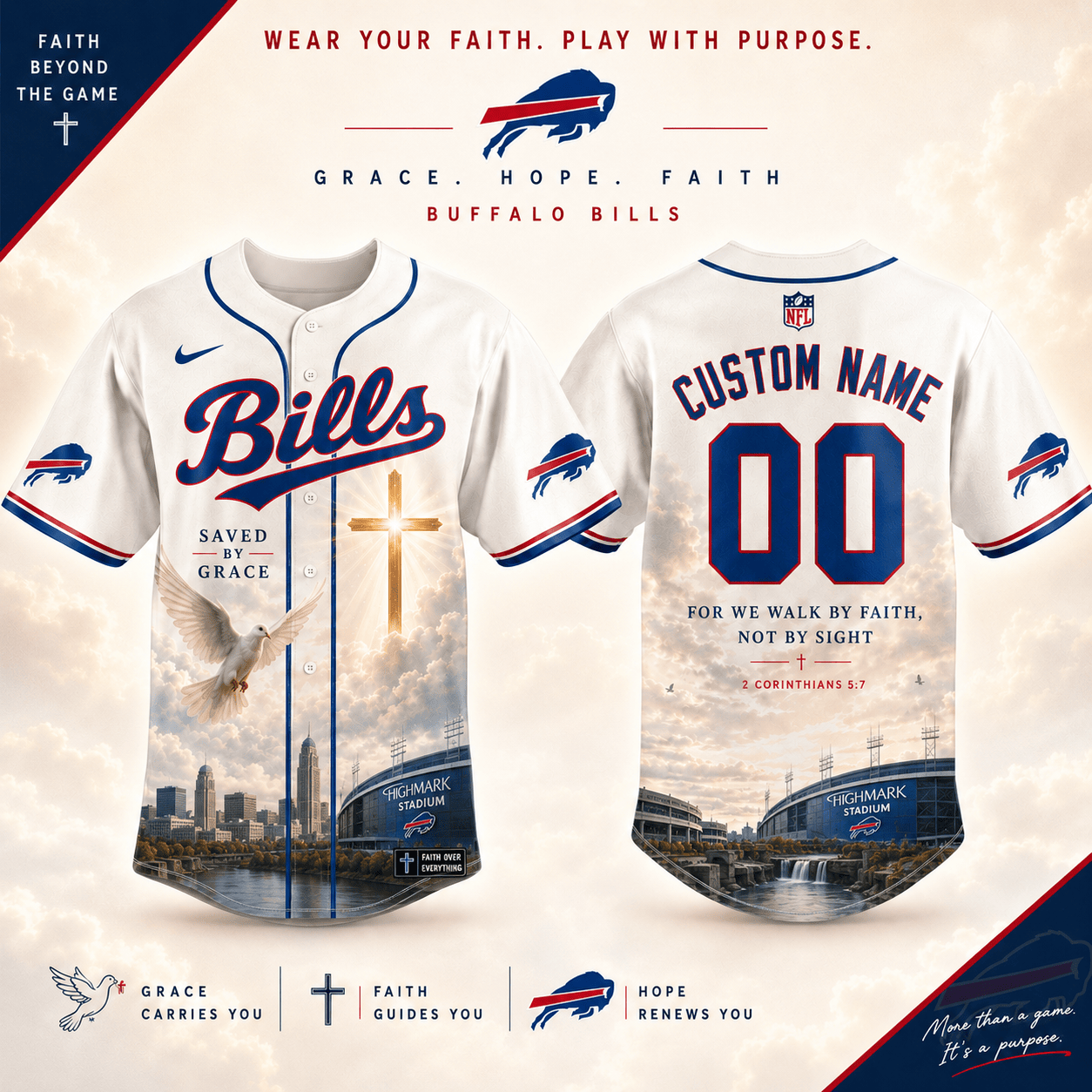 Personalized BB x NFL Luxury Baseball Jersey 160626