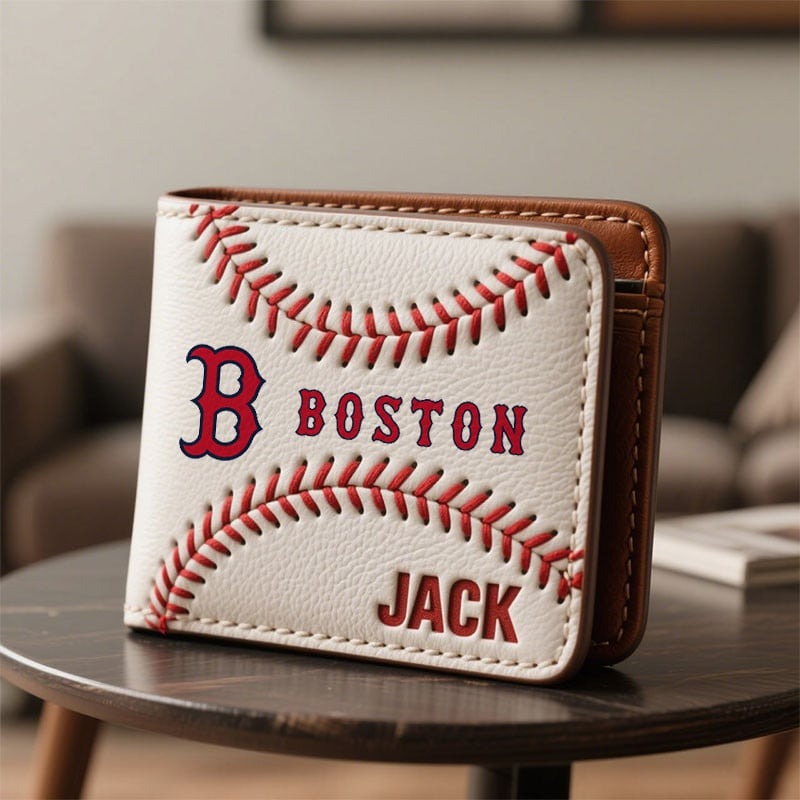 Personalized BRS x MLB Leather Wallet DDT TTTZ