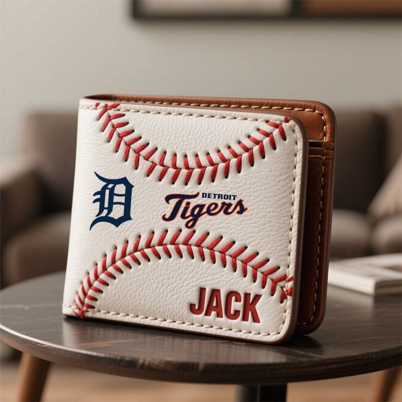 Personalized DT x MLB Leather Wallet DDT TTTZ
