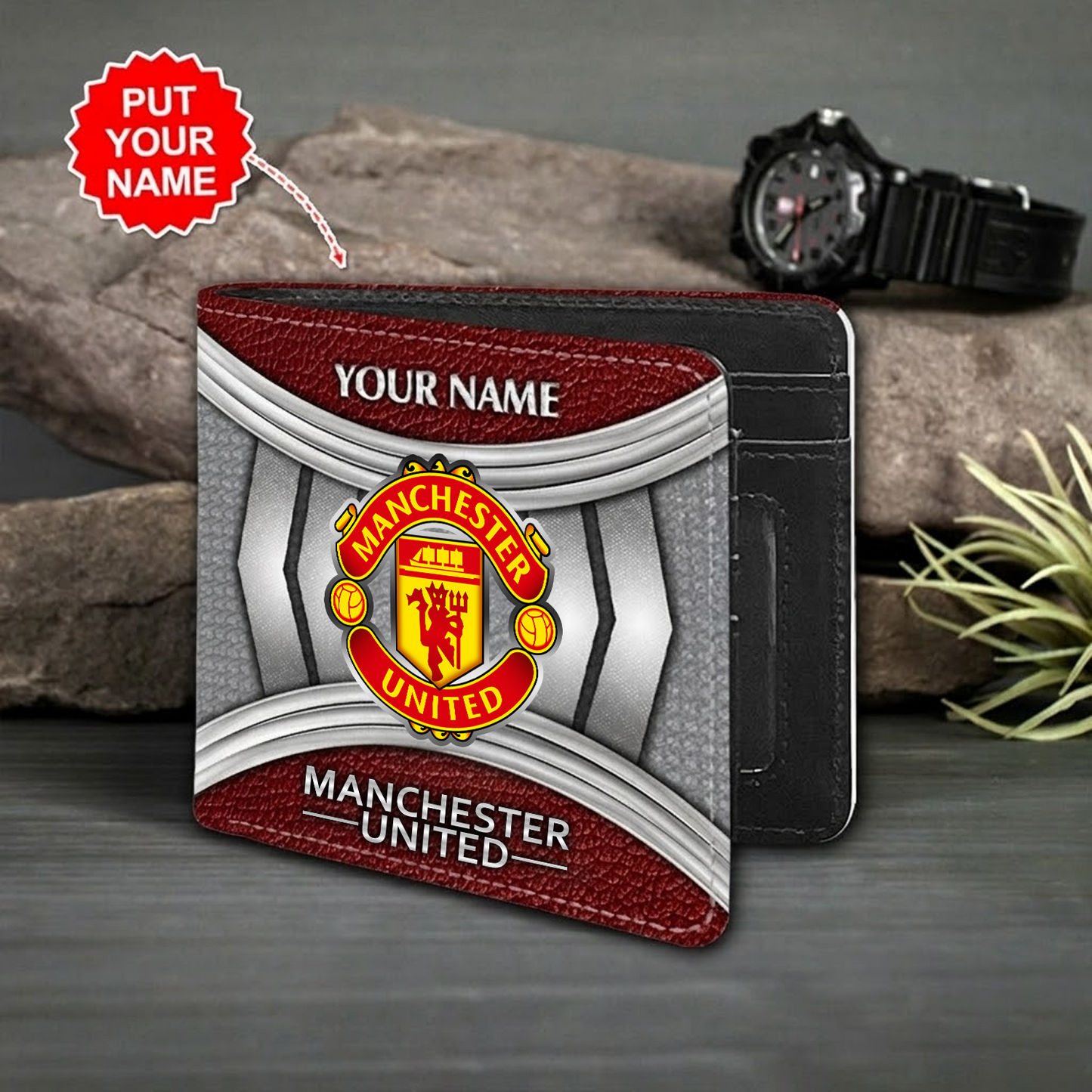 Personalized MUN x EPL Custom name Leather Wallet DATND TANTD