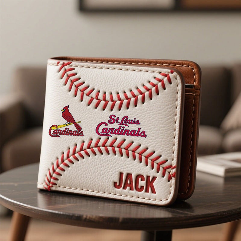 Personalized SLC x MLB Leather Wallet DDT TTTZ