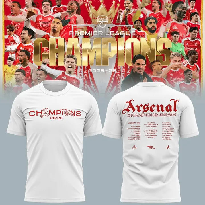 Premium EPL ARS Champions 25 - 26 T-Shirt V7 NMD CTKT