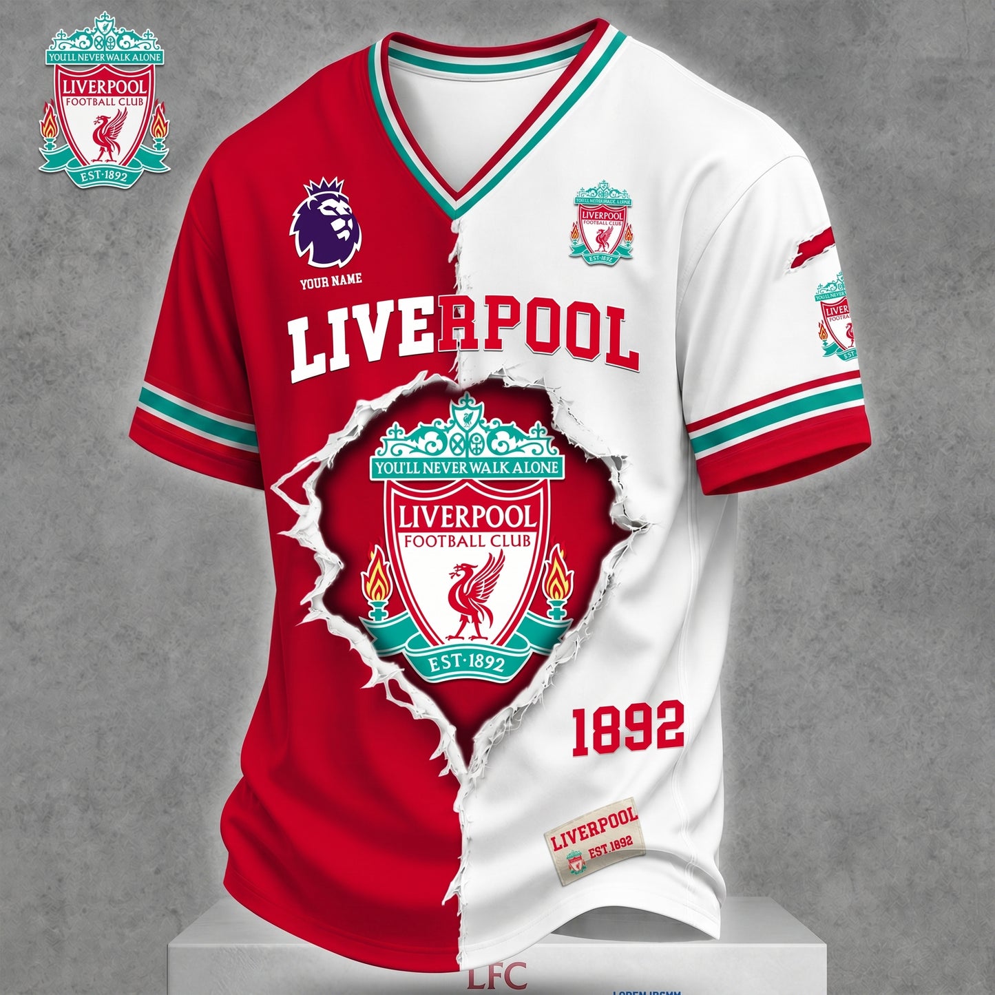 Premium EPL X LIVE Game Day Streetwear V-neck Shirt NDT VHM 040626