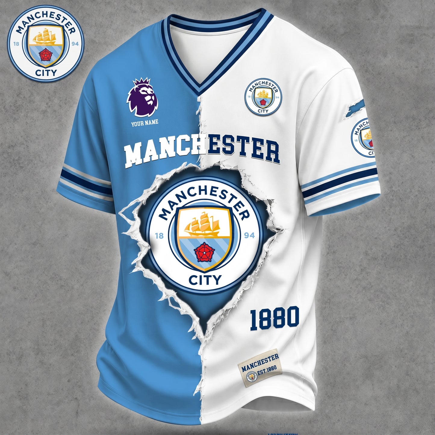 Premium EPL X MC Game Day Streetwear V-neck Shirt NDT VHM 040626