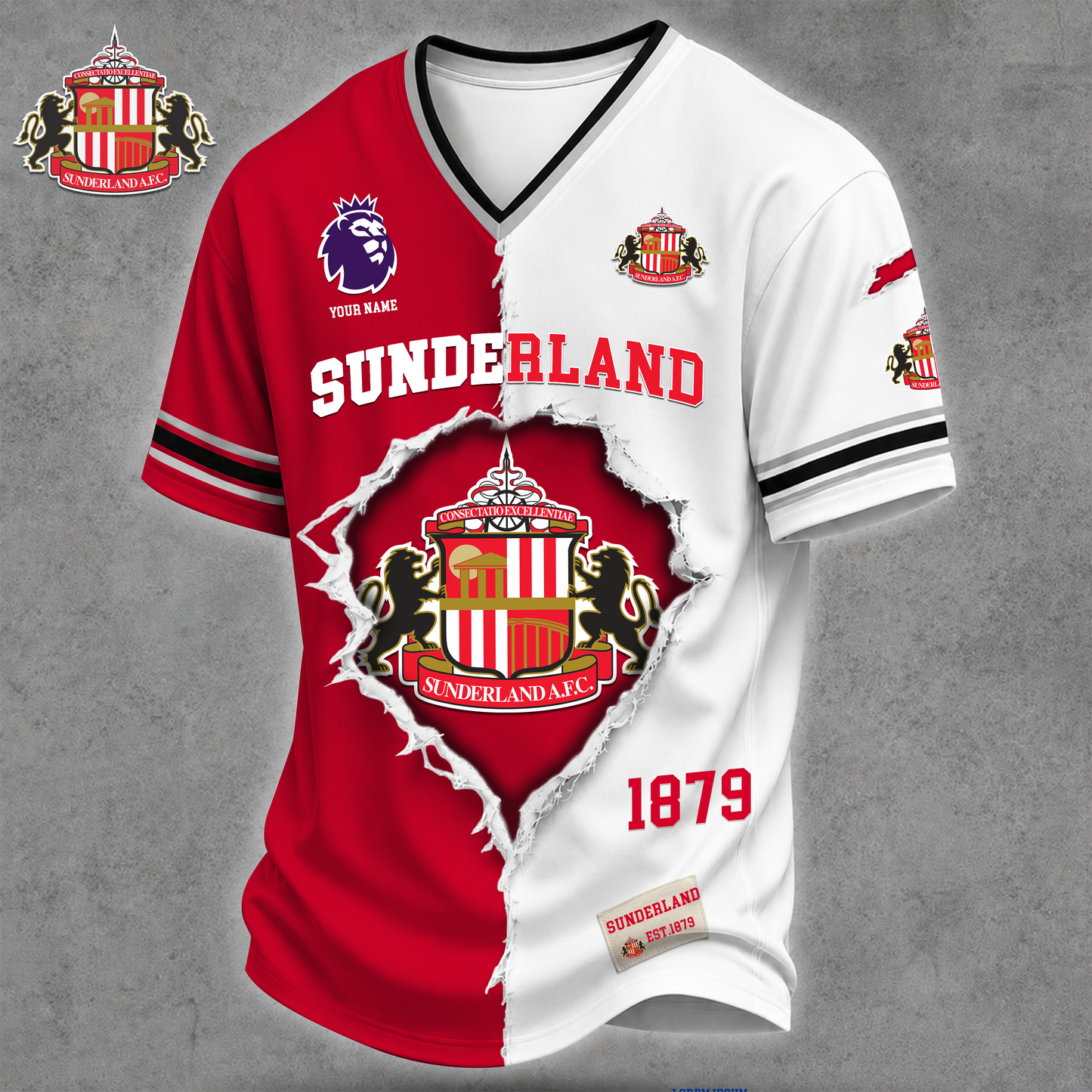 Premium EPL X SUN Game Day Streetwear V-neck Shirt NDT VHM 040626