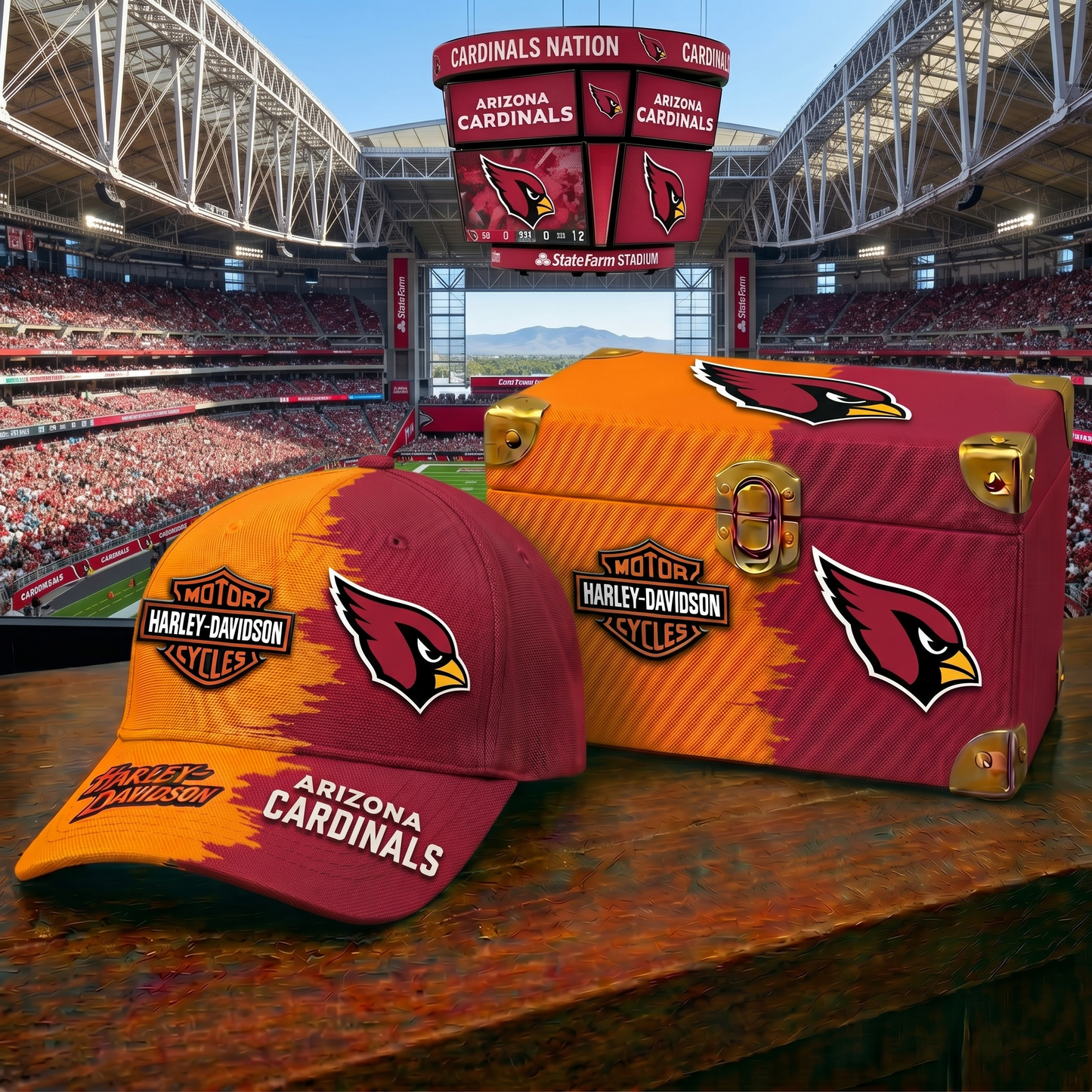 Premium NFL ARI x Harley-Davidson Classic Cap V37 NMD 160526 TTV