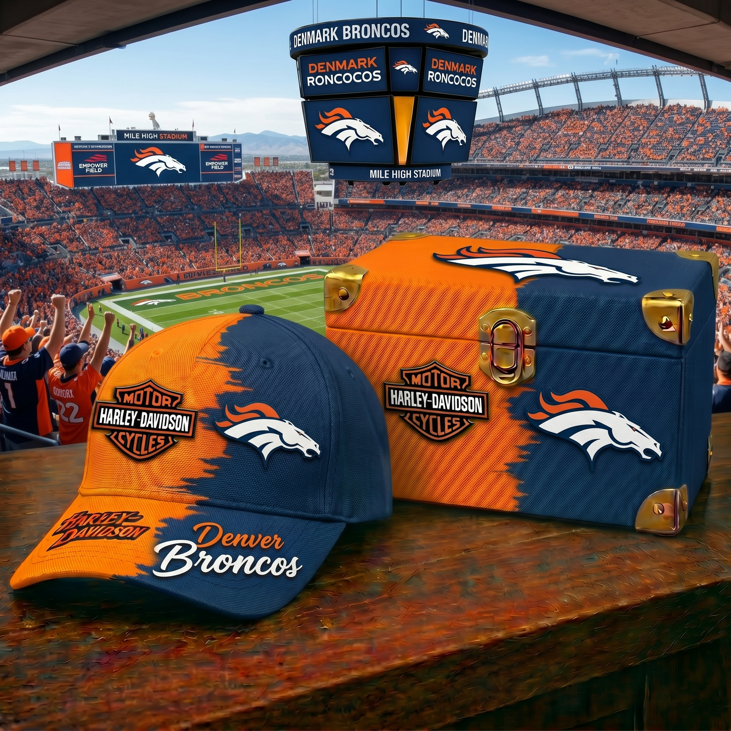 Premium NFL DEN x Harley-Davidson Classic Cap V37 NMD 160526 TTV