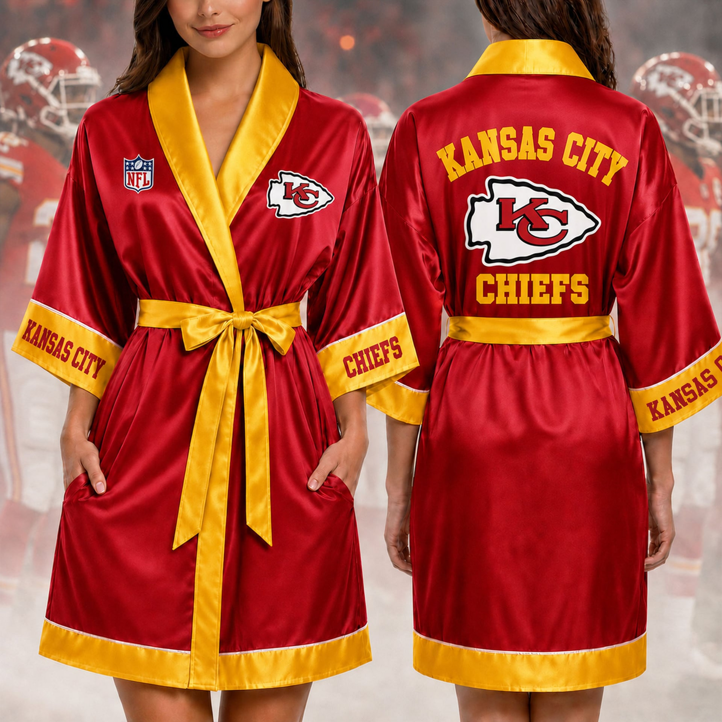 Premium NFL KC Game Day Bathrobe V1 NMD 190526 TTV
