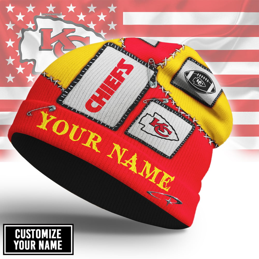 Premium NFL KCC Heritage Patch Beanie Hat V3 NMD CTKT