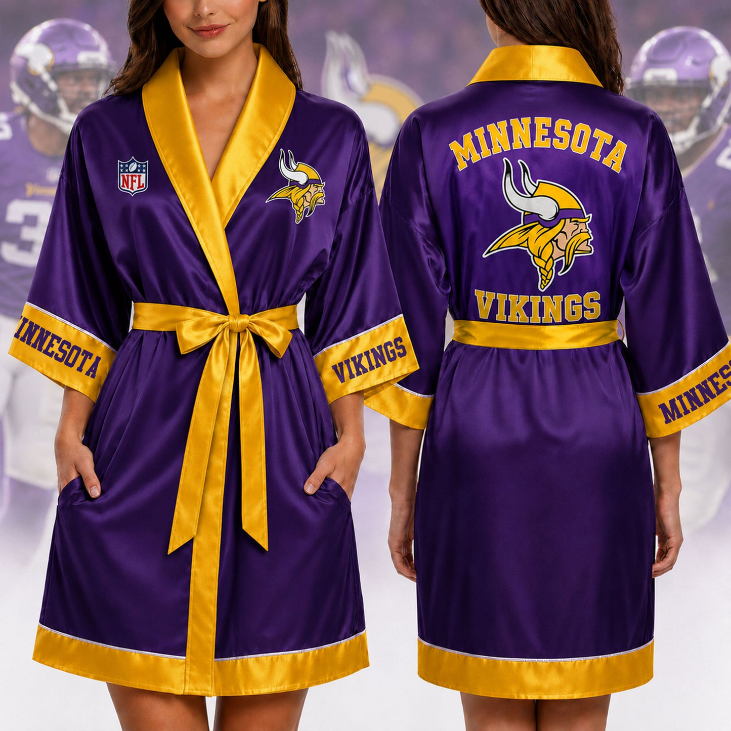 Premium NFL MIN Game Day Bathrobe V1 NMD 190526 TTV