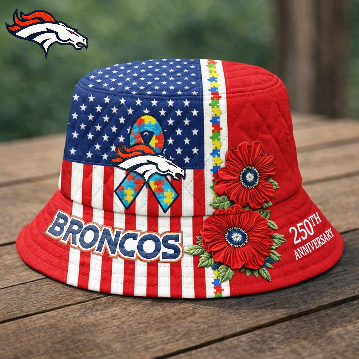 Premium NFL X DB Autism 250th Anniversary Bucket Hat NDT VHM