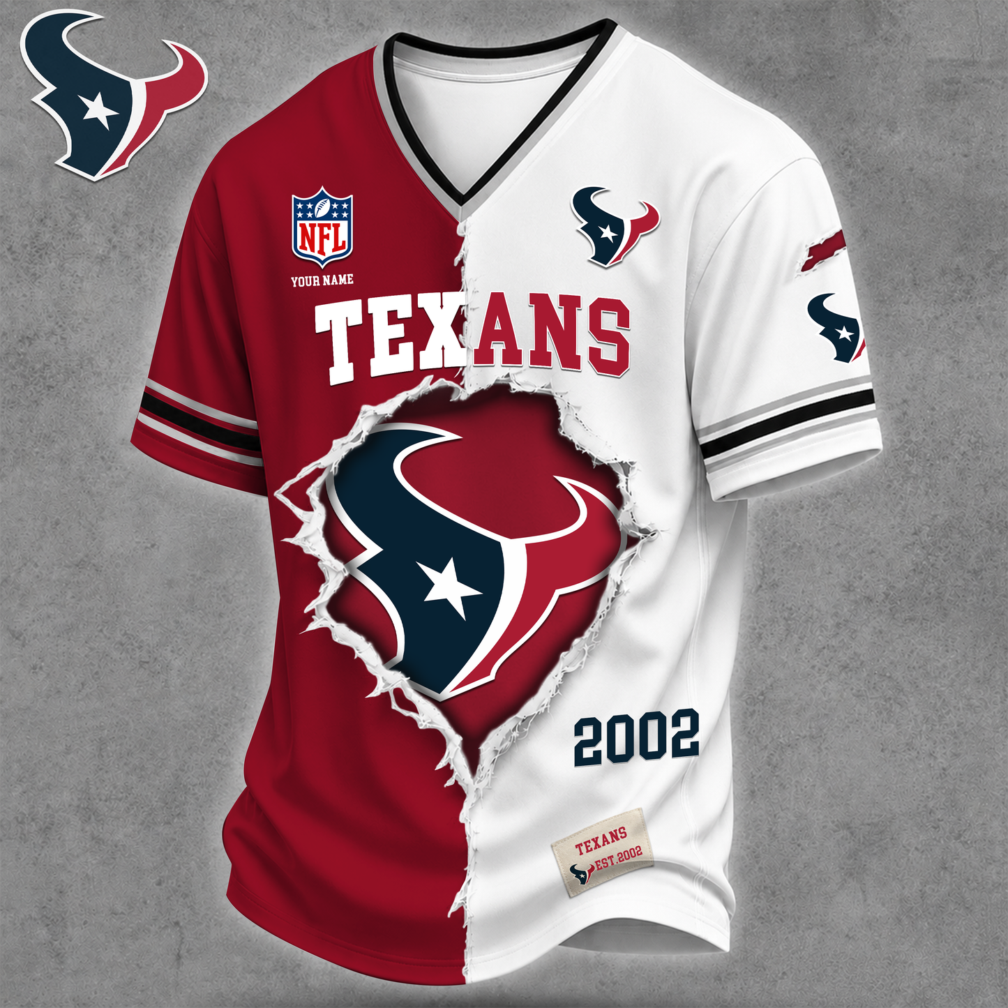 Premium NFL X HT Game Day Streetwear V-neck Shirt NDT VHM 040626