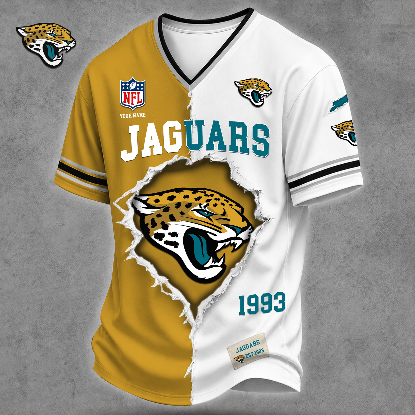 Premium NFL X JJ Game Day Streetwear V-neck Shirt NDT VHM 040626