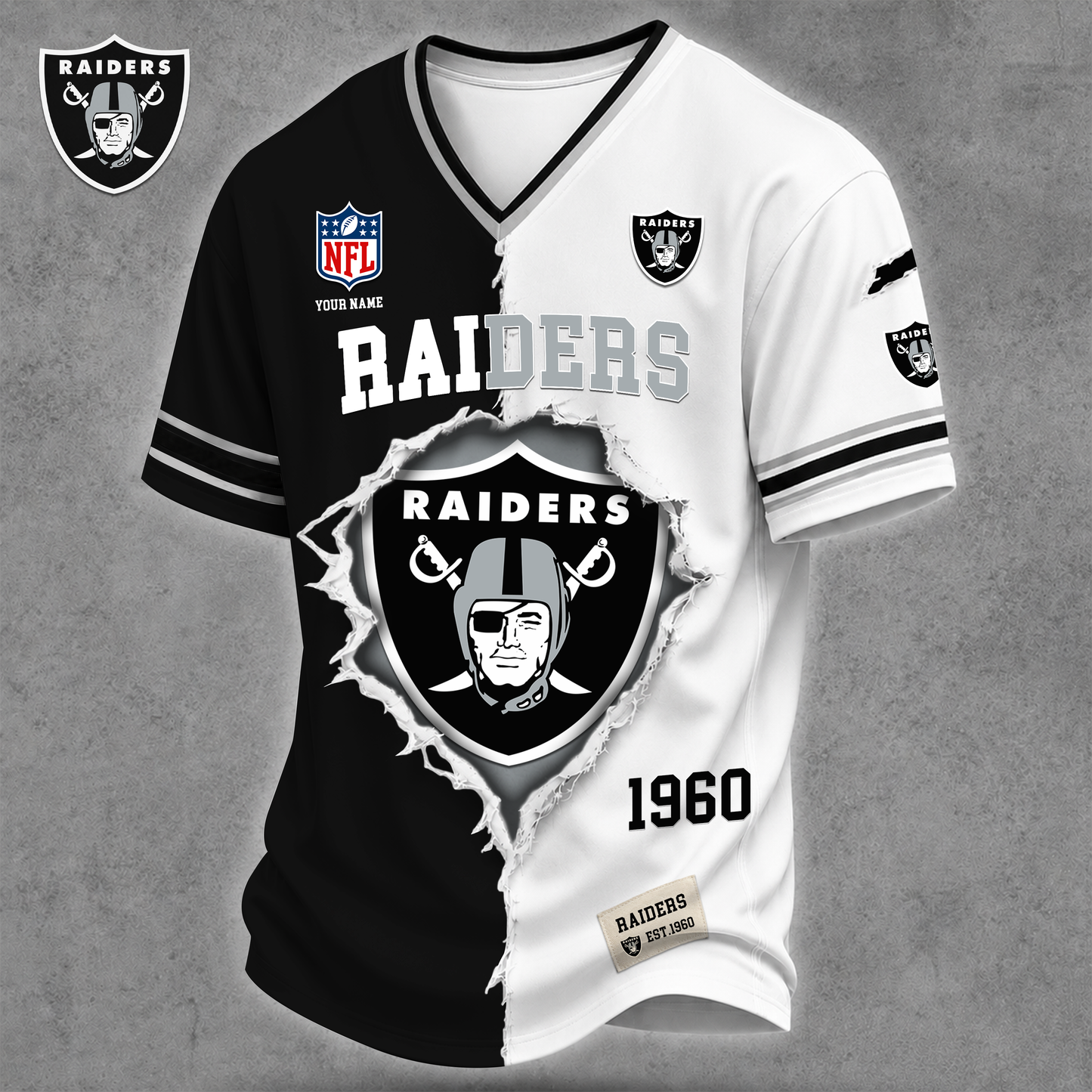 Premium NFL X LVR Game Day Streetwear V-neck Shirt NDT VHM 040626
