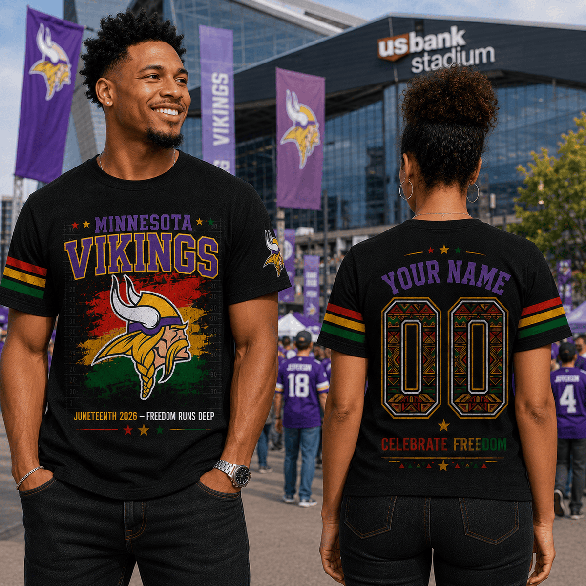 Premium NFL X MV Juneteenth 2026 Shirt Personalized Gift For Fan NDT VHM 090626