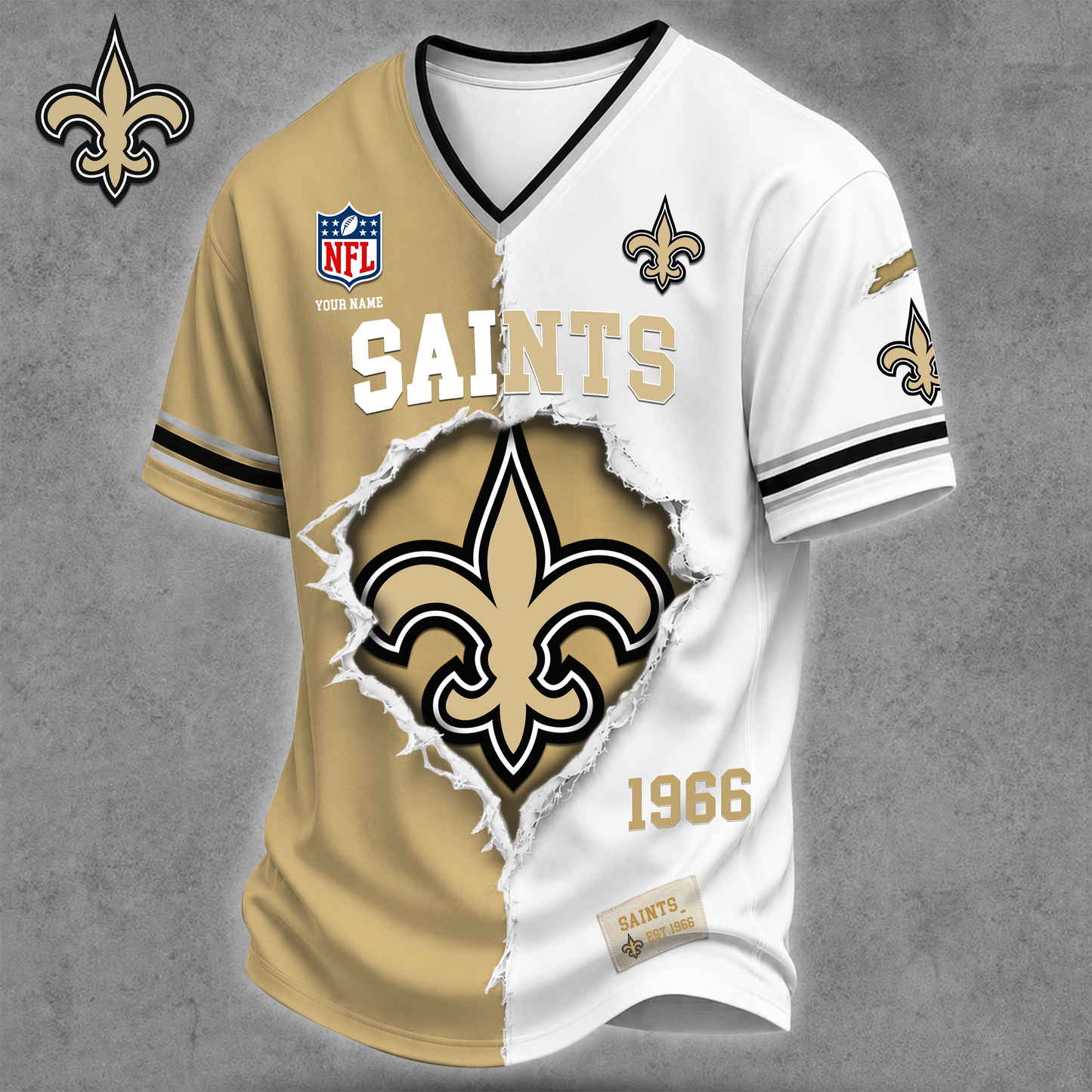 Premium NFL X NOS Game Day Streetwear V-neck Shirt NDT VHM 040626