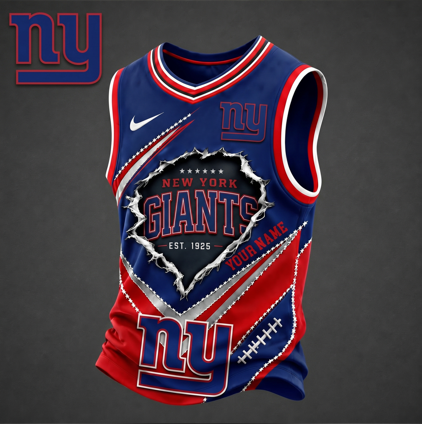 Premium NFL X NYG Game Day V-neck Tank Top Shirt FOR SUMMER HOLIDAY NDT VHM 050626