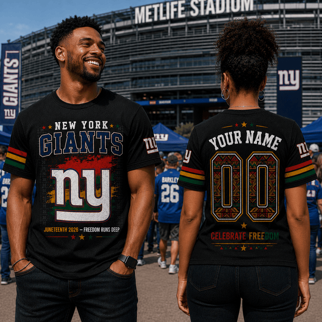 Premium NFL X NYG Juneteenth 2026 Shirt Personalized Gift For Fan NDT VHM 090626
