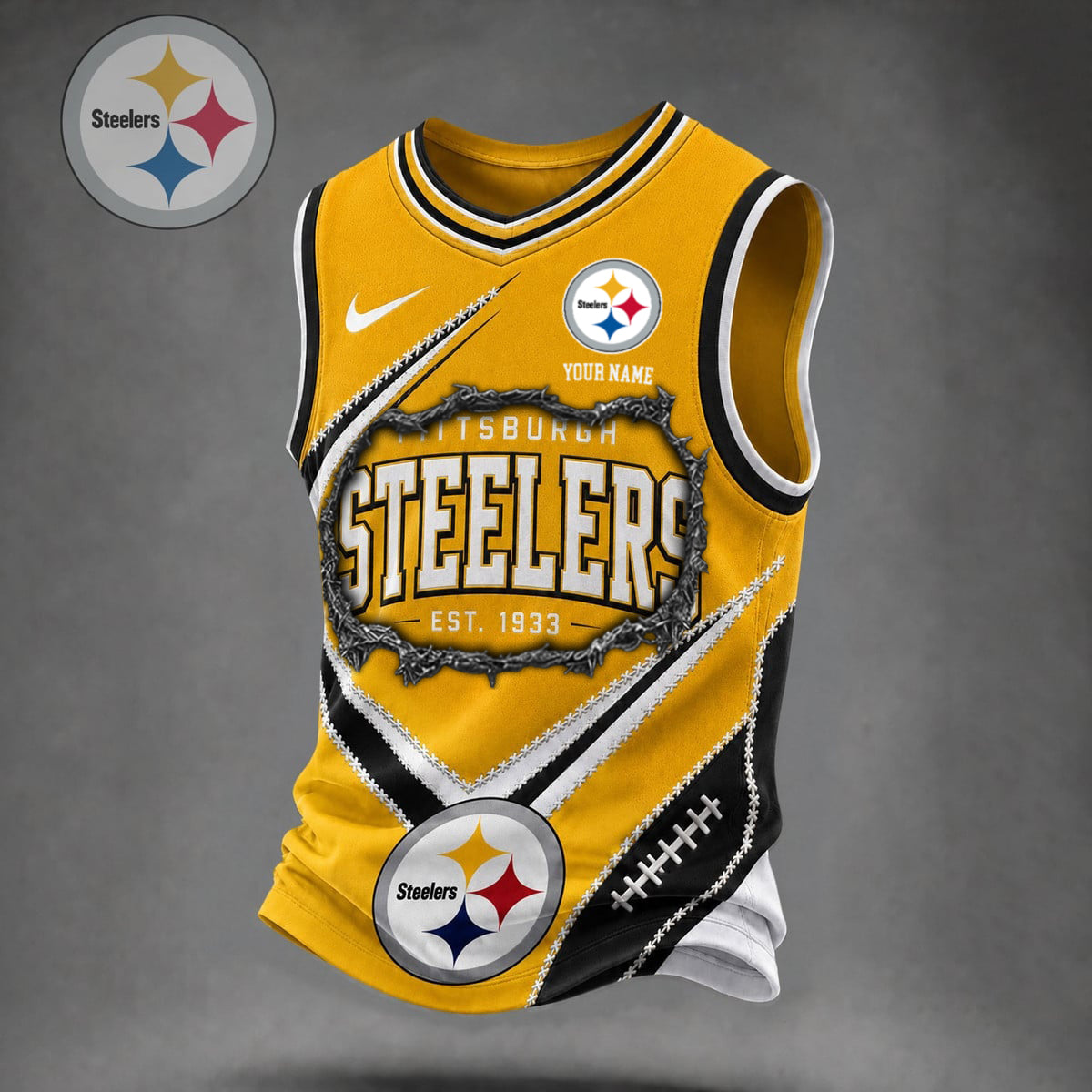 Premium NFL X PIT Game Day V-Neck Tank Top Shirt V3 NDT NHM 080626