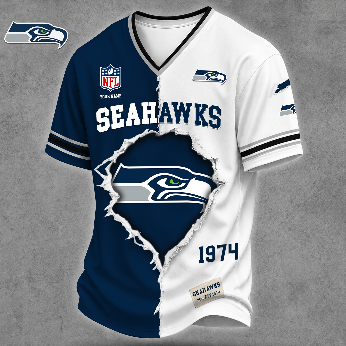 Premium NFL X SS Game Day Streetwear V-neck Shirt NDT VHM 040626
