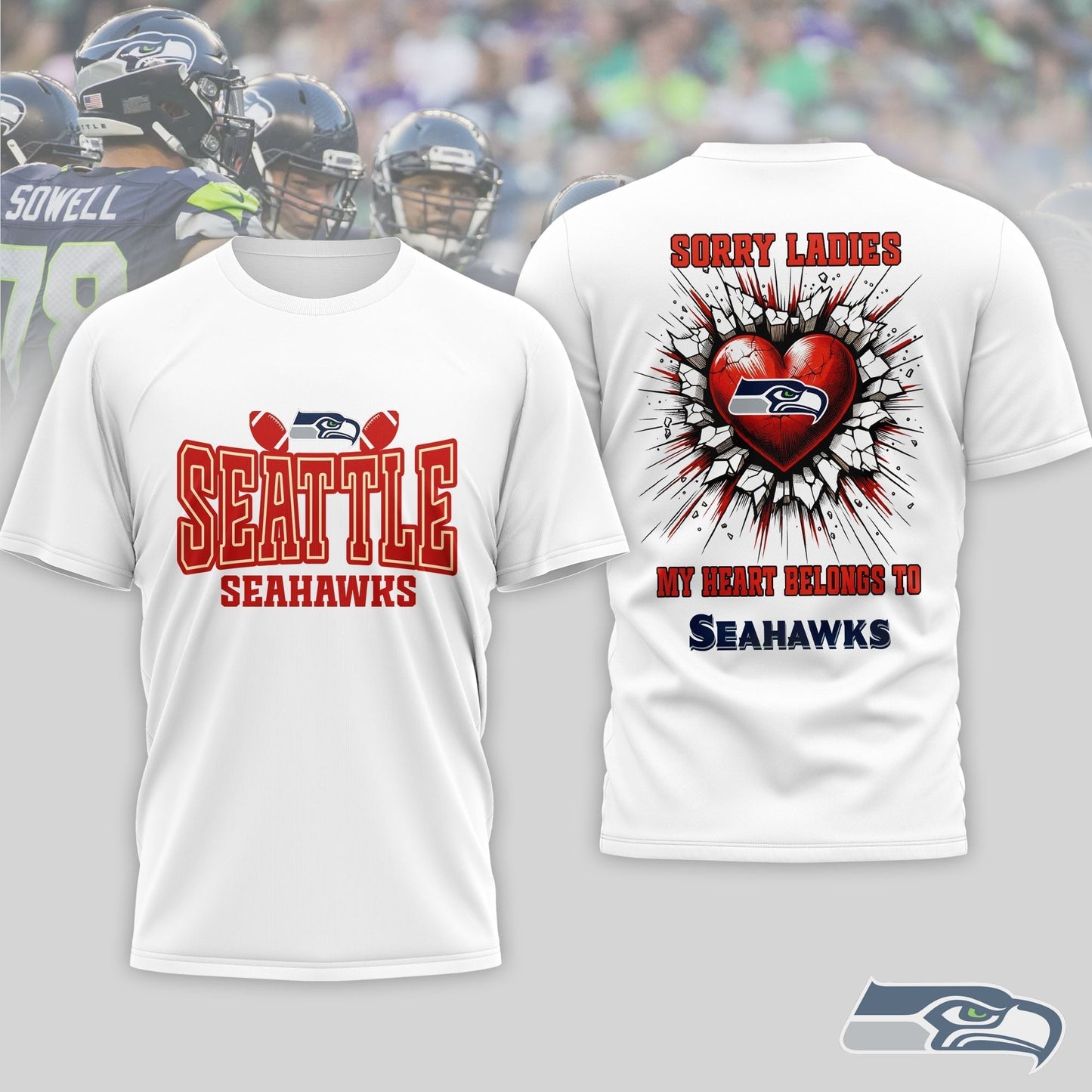 Premium NFL X Seattle Seahawks Valentine's Day 3D Shirt NDT LVH