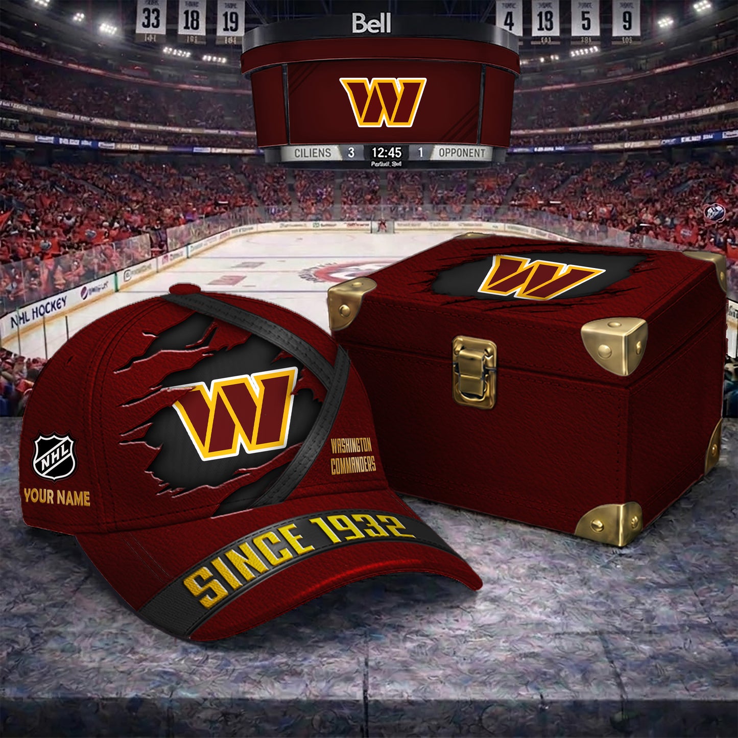 Premium NFL X WC CUSTOM NAME CRACK HAT NDT NTN 050526