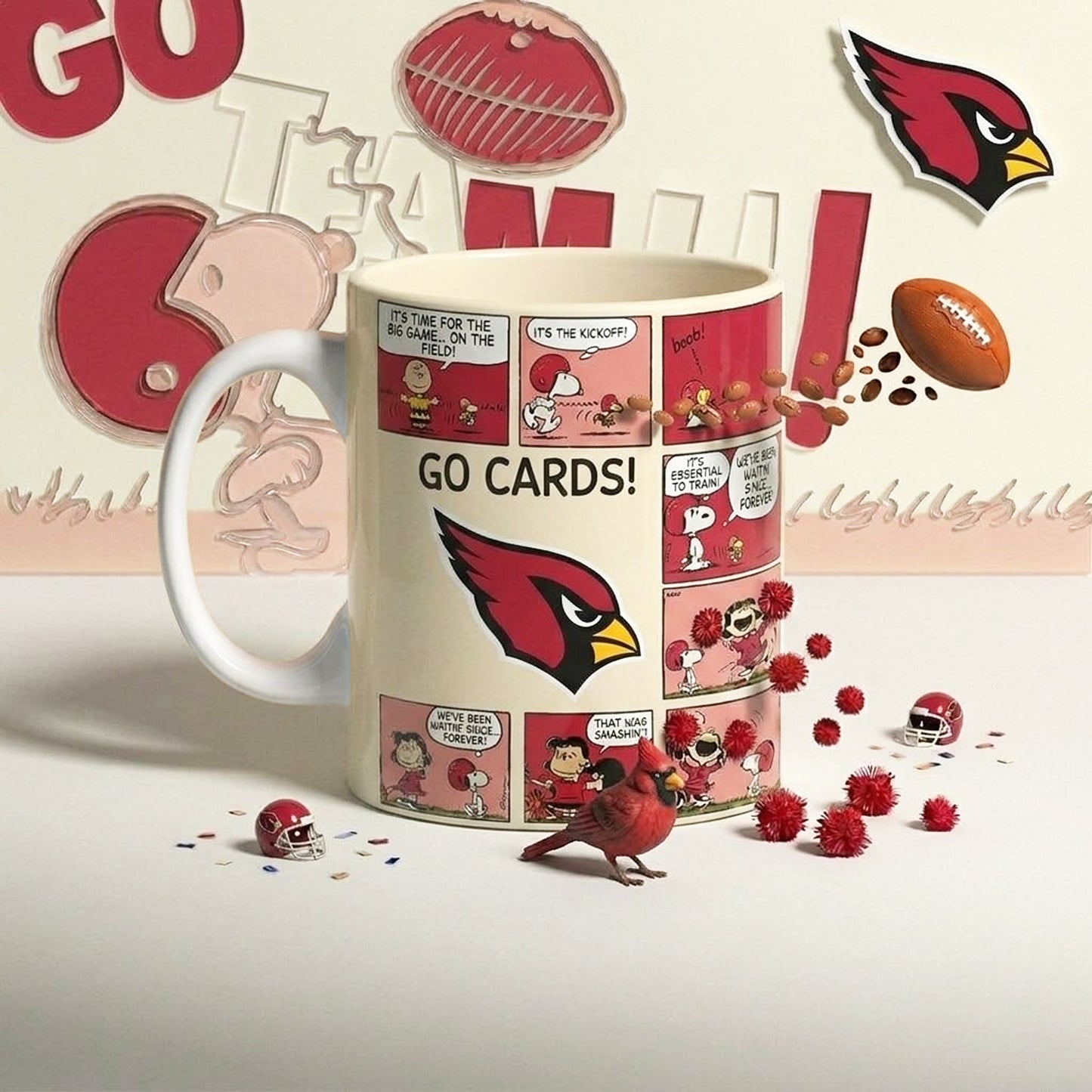 Premium NFL x ARI Peanuts Comic Mug NDT NHM 210426