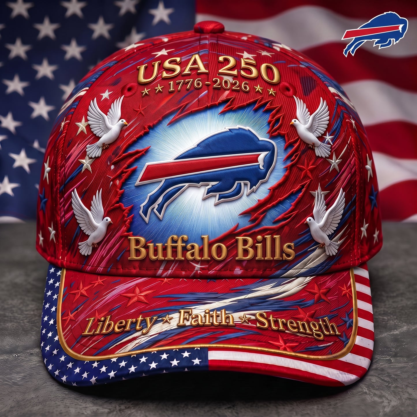 Premium NFL x BB 250 Years Anniversary Of Freedom Cap V4 260626