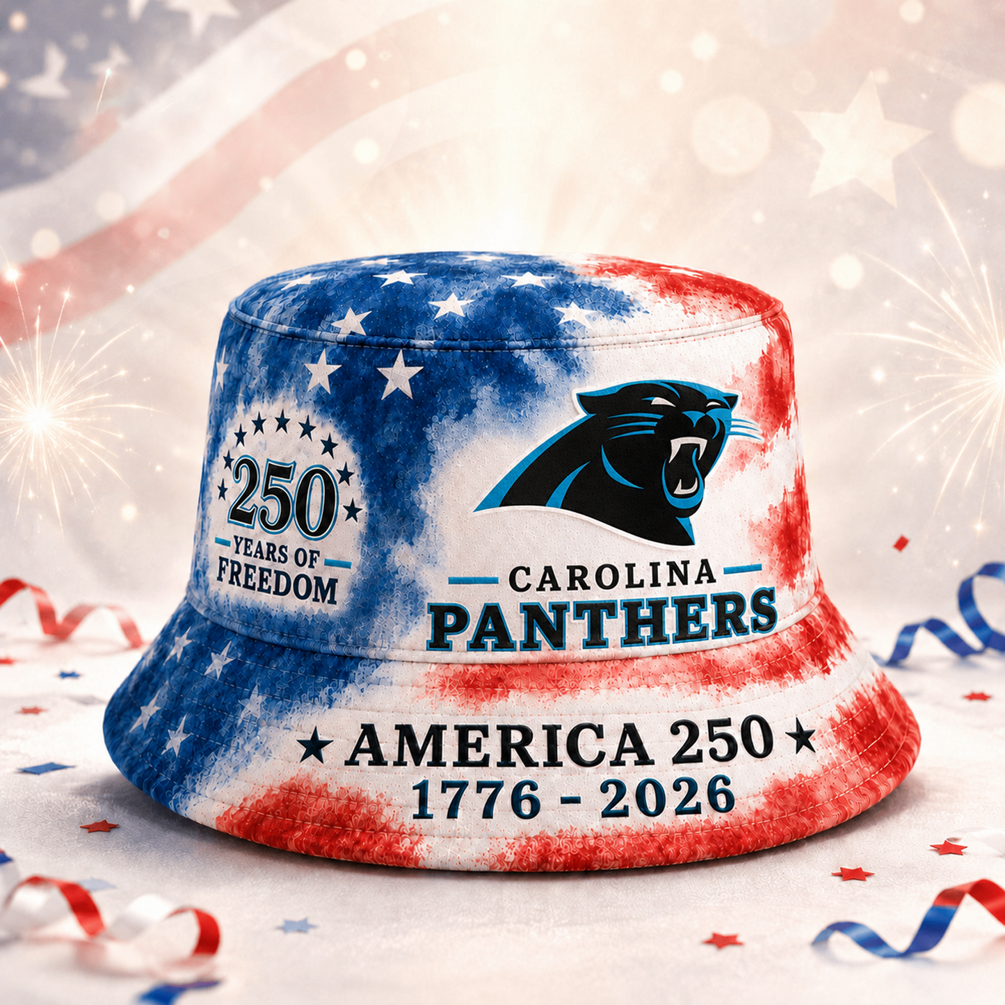 Premium NFL x CAR 250 Years Of Freedom Bucket Hat 120626