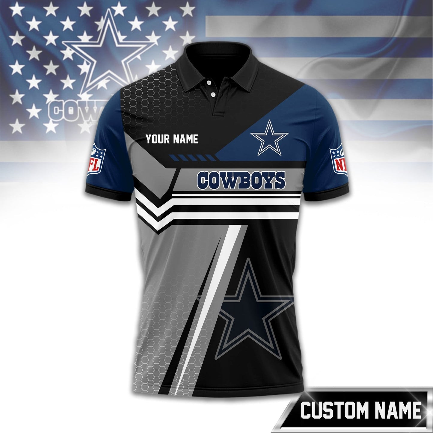 Premium NFL x DAL Inspired Custom Game Day Polo NDT NHM