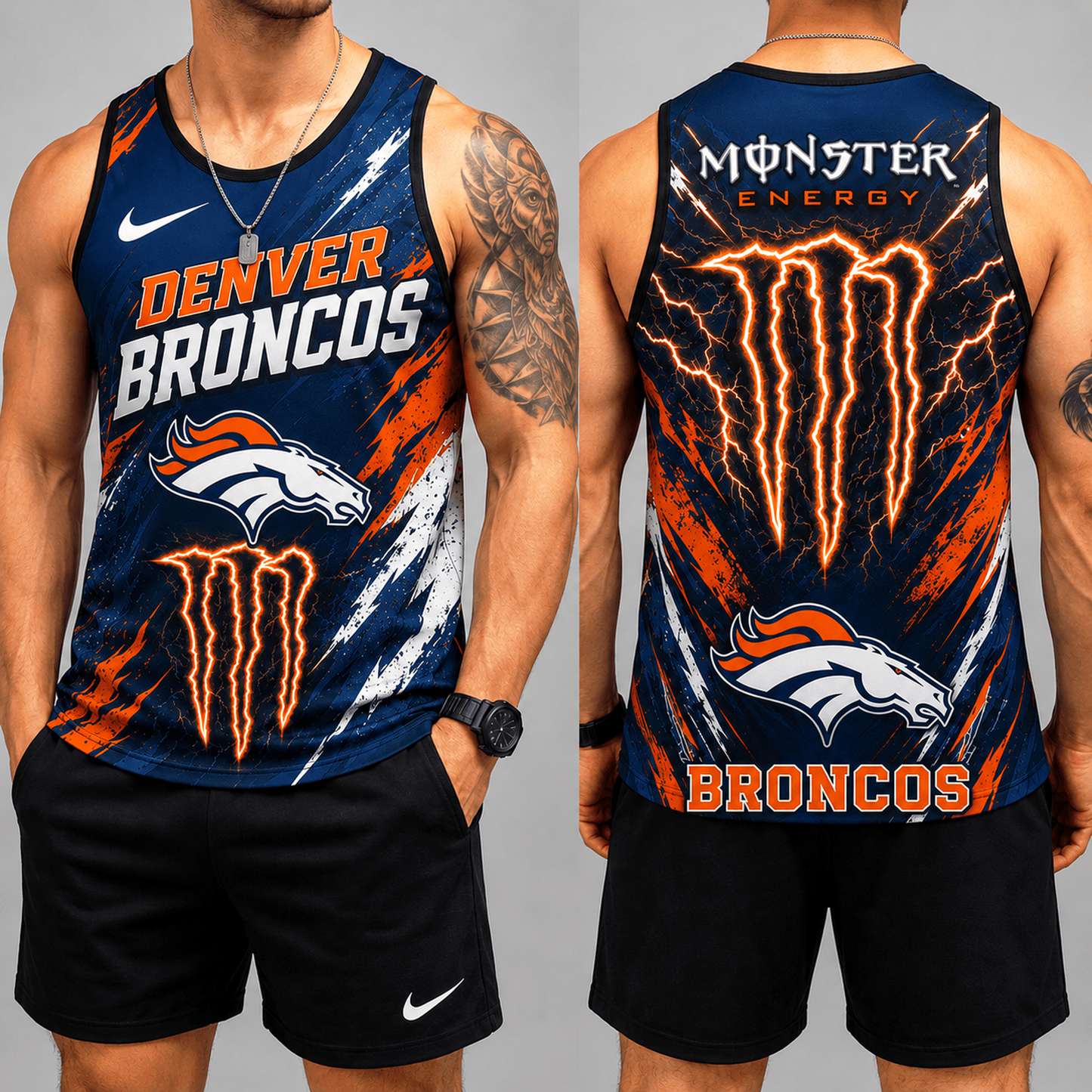 Premium NFL x DEN Energy Claw Sport Tank Top 120626